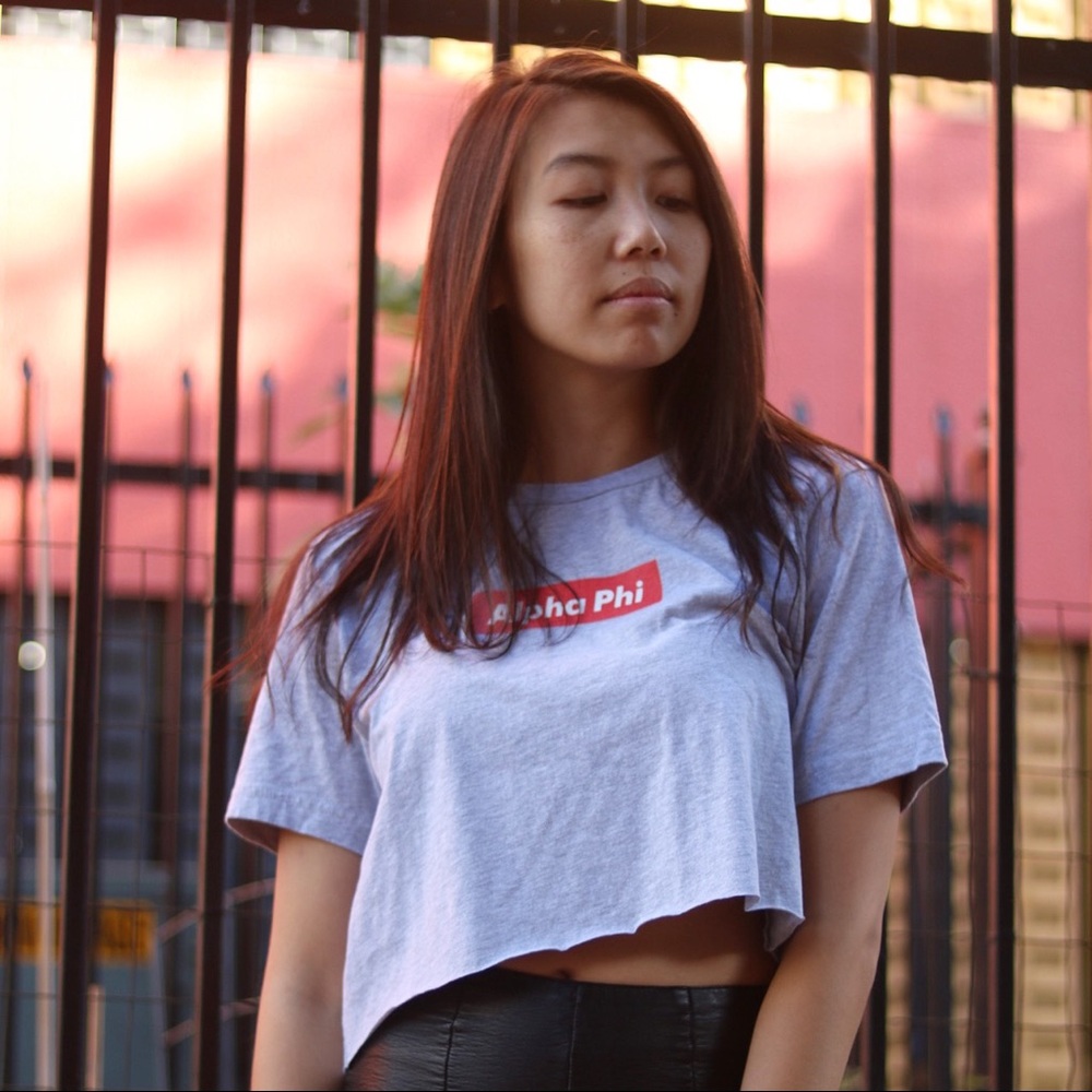 Alpha Phi Crop Tee